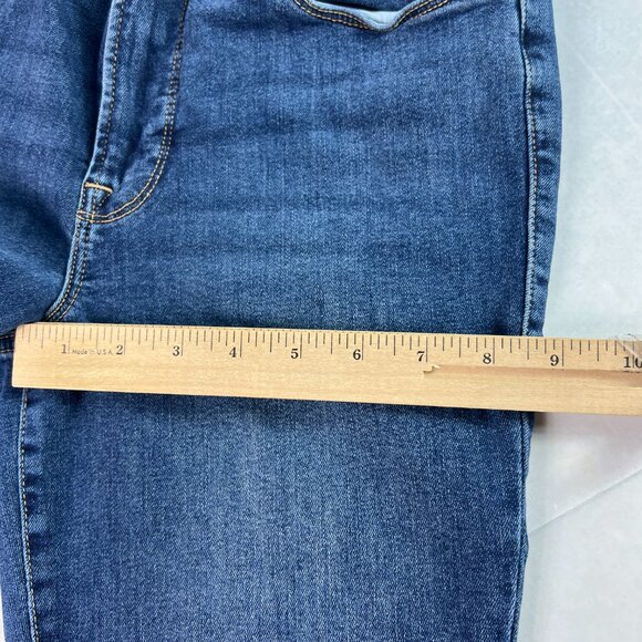 Good American Jean Women 27x25* Good Legs Skinny Mid Rise Crop Blue Denim Tag 28 - Picture 14 of 16
